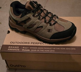 Buty trekkingowe męskie outdoorowe antypoślizgowe wygodne brąz/oliwka r. 42