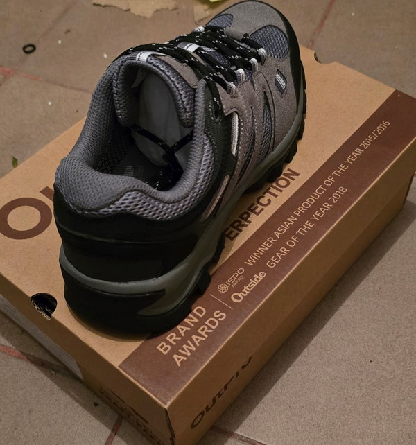 Buty trekkingowe męskie outdoorowe antypoślizgowe wygodne szare rozm. 41