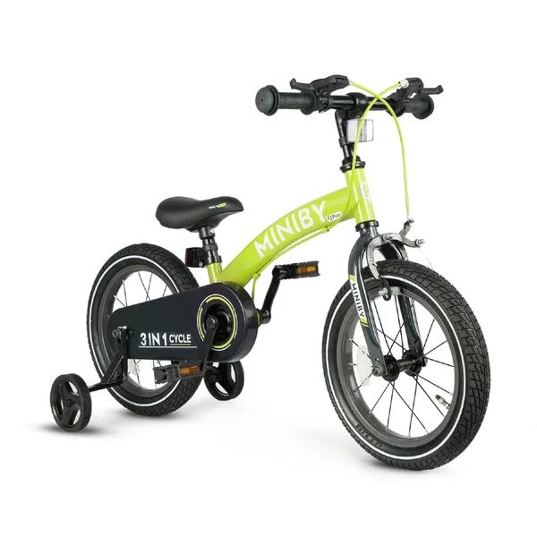 Rowerek Dziecięcy - Rowerek Biegowy Miniby 14 cali Green Qplay