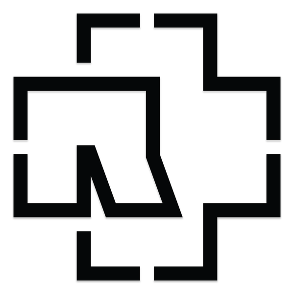 Naklejka dla fanów RAMMSTEIN R+ muzyka metal rock wodoodporna