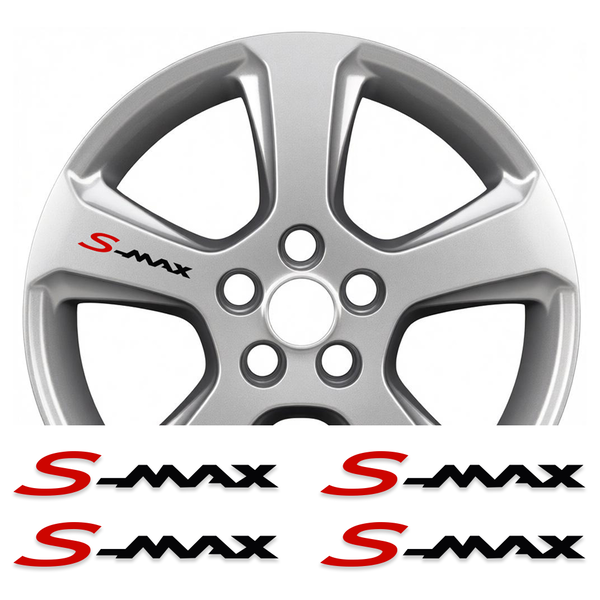 Zestaw 4 wodoodpornych naklejek na felgi do Forda S max