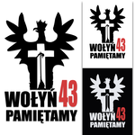Naklejka Wołyń 43 Pamiętamy patriotyczna od GravArt