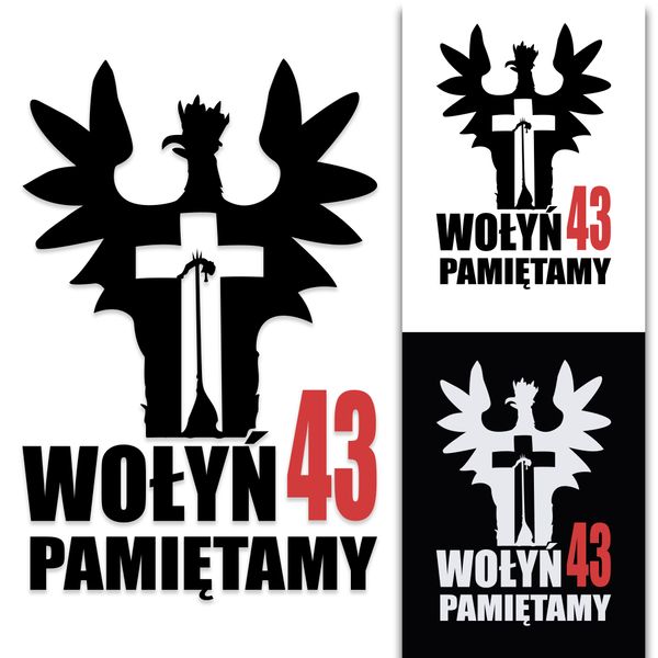 Naklejka Wołyń 43 Pamiętamy patriotyczna od GravArt