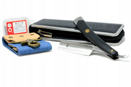 Brzytwa tradycyjna klasyczna do golenia TITAN 251 + PAS i ETUI stal ACRM