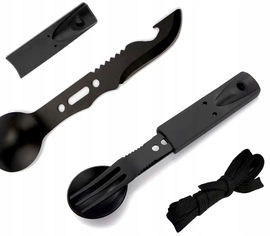 Niezbędnik turystyczny widelec łyżka nóż Multitool spork Mainland 6w1