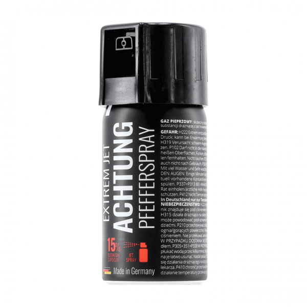 Gaz pieprzowy żelowy Achtung eXtrem Jet 15% OC 40 ml 40ml strumień STREAM
