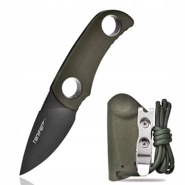 NÓŻ Tonife HKT2021GN-BT Runer neck survival bushcraft taktyczny stal green