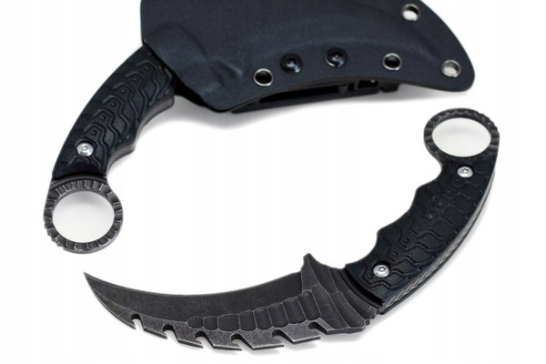 Karambit taktyczny nóż do samoobrony etui kydex D2 HYSENSS HS-BK C1110
