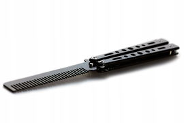 Nóż motylkowy motyl treningowy składany grzebień