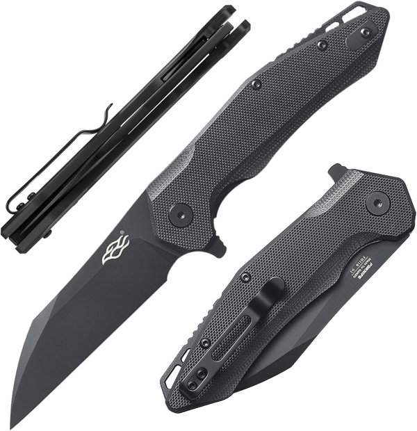 NÓŻ SKŁADANY GANZO FH31B-BK survival G10 EDC stal D2 scyzoryk