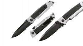 Nóż składany taktyczny Walther Q5 Steel Frame Folder EDC survival ząbkowany