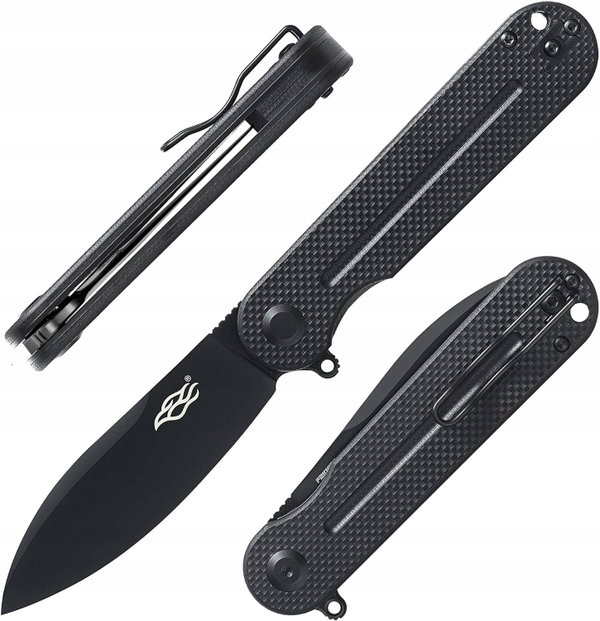 Nóż składany Ganzo Firebird FH922PT-BK survival G10 EDC stal D2 flipper