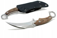 Karambit taktyczny nóż MAD BULL DC53 stal wojskowy do samoobrony Pazur etui