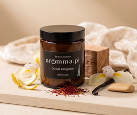 ŚWIECA SOJOWA NATURALNA 180 AROMMA ..::DUBAI KINGDOM::..
