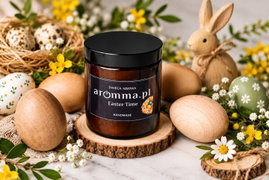 WIELKANOC ŚWIECA SOJOWA AROMMA EASTER TIME 180 ML INTENSYWNA + VOUCHER + GRATIS