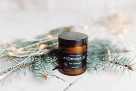 ŚWIECA SOJOWA AROMMA - LAS SOSNOWY 180ML JARMARK + GRATIS ZAPALNICZKA