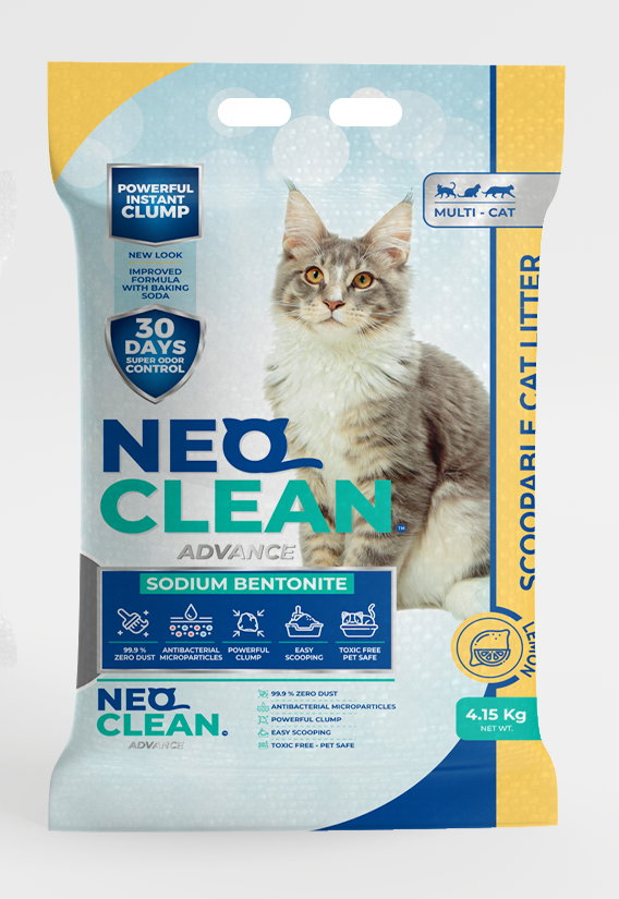 Żwirek bentonitowy NEO Clean 4,15kg - Lemon + Soda oczyszczona