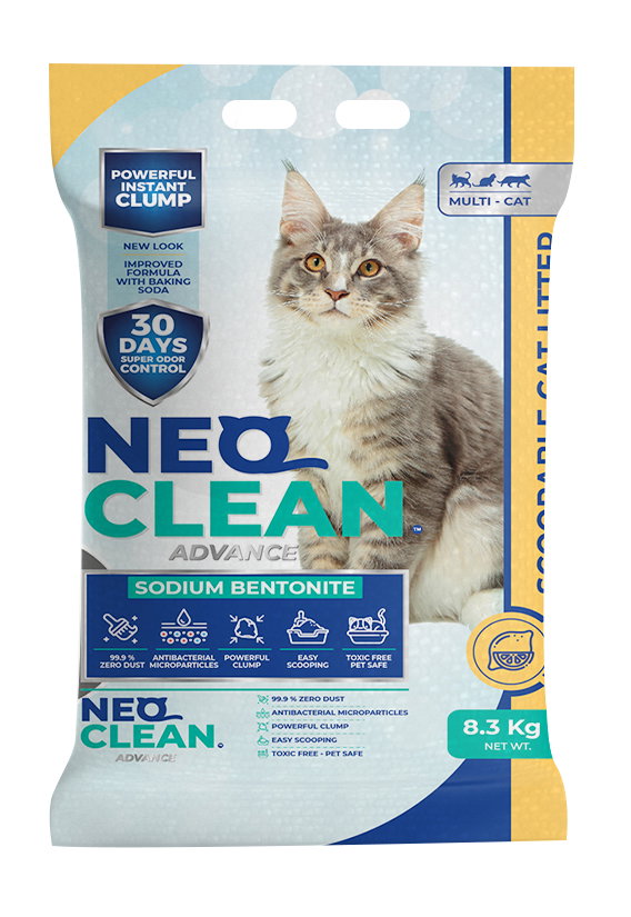 Żwirek bentonitowy NEO Clean 8,3kg - Lemon + soda oczyszczona Zbrylający