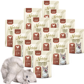 Nekko Daily Adult Wątróbka z Kurczaka w Sosie 12x85g