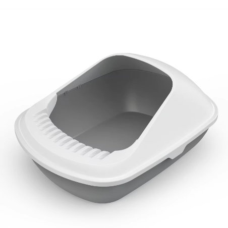 Kuweta dla kota LEO XXL - Grey Wysoka odpinana ramka + duża łopatka GRATIS