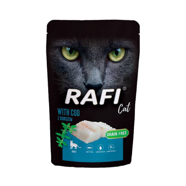 Dolina Noteci Rafi Cat Adult karma mokra dla kota DORSZ - zestaw 10 saszetek