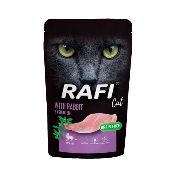 Dolina Noteci Rafi Cat Adult karma mokra dla kota KRÓLIK - zestaw 10 saszetek