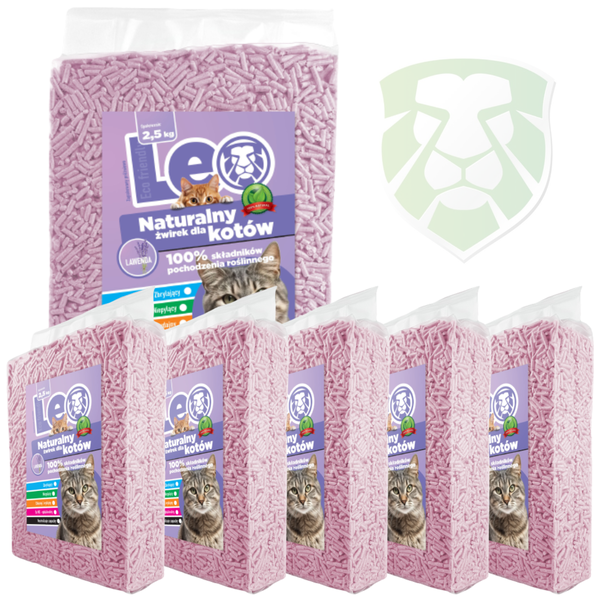 Żwirek dla kota Leo Lawendowy 15kg