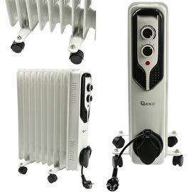 GRZEJNIK OLEJOWY ELEKTRYCZNY 2000W 9 ŻEBER Z REGULACJĄ TERMOSTATEM