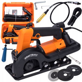 KRAFT PRZECINARKA SZLIFIERKA TARCZOWA DO FUG GRESU 1500W WALIZKA KD11797