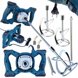 Mieszadło ELEKTRYCZNE do Zapraw kleju farb betonu 3200W 2x Mieszalnik