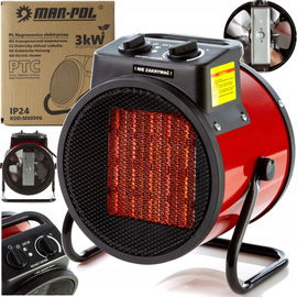 NAGRZEWNICA ELEKTRYCZNA 3000W OGRZEWACZ WENTYLATOR TERMOWENTYLATOR FARELKA