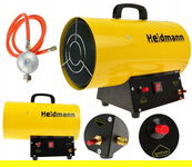 NAGRZEWNICA GAZOWA 15KW PIEC DMUCHAWA HEIDMANN + WĄŻ Z REDUKTOREM