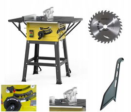 PILARKA PIŁA STOŁOWA PRZECINARKA KRAJZEGA DO DREWNA DRZEWA 2900W + 3 BLATY
