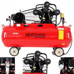 SPRĘŻARKA KOMPRESOR OLEJOWY 200L 5,6KM 400V 3 TŁOKI KRAFT SEPARATOR KD1474