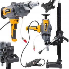 WIERTNICA DO BETONU OTWORNICA POWERMAT STATYW 2600W MOKRO SUCHO