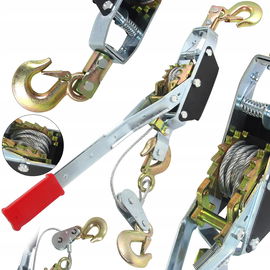 WYCIĄGARKA RĘCZNA WCIĄGARKA LINOWA 4000KG 4T HAKI