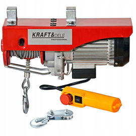 WYCIĄGARKA WCIĄGARKA LINA STALOWA 800KG + ZBLOCZE + PILOT 230V