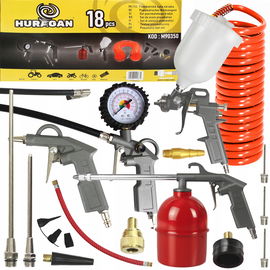 ZESTAW PNEUMATYCZNY 18w1 NARZĘDZI PNEUMATYCZNYCH DO KOMPRESORA SPRĘŻARKI