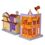 Harry Potter 3w1 ul Pokątna 3 sklepy figurki Hermiona i Lupin Diagon Alley