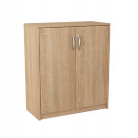 Komoda 2 Drzwi, 74cm, szafka, do salonu, Dąb sonoma