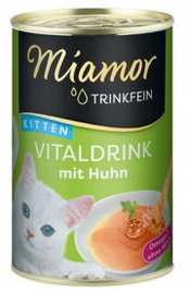 Miamor Vitaldrink Kitten z kurczakiem puszka 135g