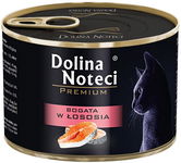 Dolina Noteci Premium Kot Bogata w łososia puszka 185g