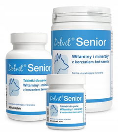 Dolvit senior witaminy dla psów DOLFOS 90t mini