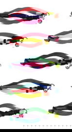 Obroża z bezpiecznym zapięciem dla kota Rainbow, 10 mm, Kerbl