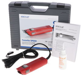 Maszynka do strzyżenia małych zwierząt Favorita Speed, czerwony, Aesculap