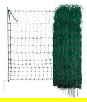 Siatka nieelektryczna dla drobiu, 50 m, 112 cm, podw. szpic, zielony, Kerbl