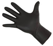 Rękawice Nitrile Long Black, rozmiar M, czarne, 50 szt., Kerbl