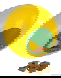 Zabawka rozwijająca dla psa Snack Ball, 7,5 cm, żółta, Kerbl