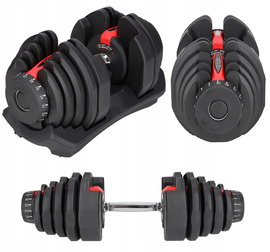 1x HANTEL REGULOWANY NOWOCZESNY SYSTEM REGULACJI HANTLA CIĘŻAR 5-40KG