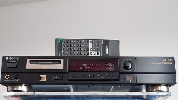 Rejestrator Minidisc Sony MDS-501 + pilot